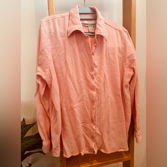 Orvis Tops - Orvis Pink Button Down Shirt 100% cotton made in India